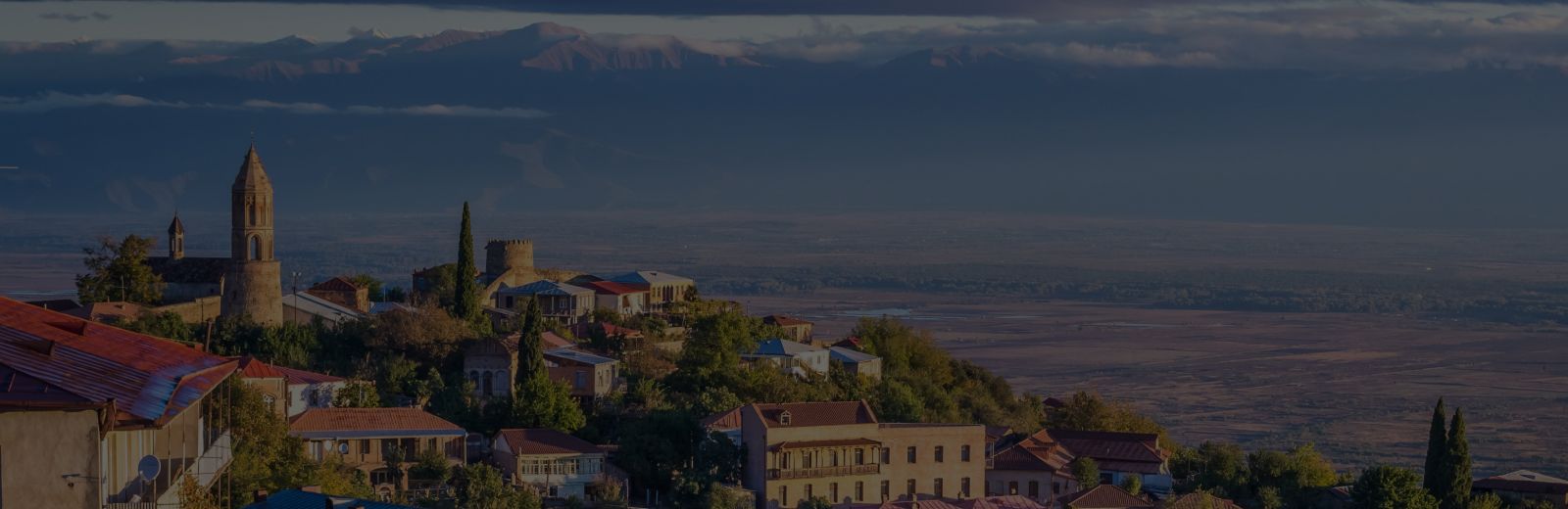 Красивый вид на здания города