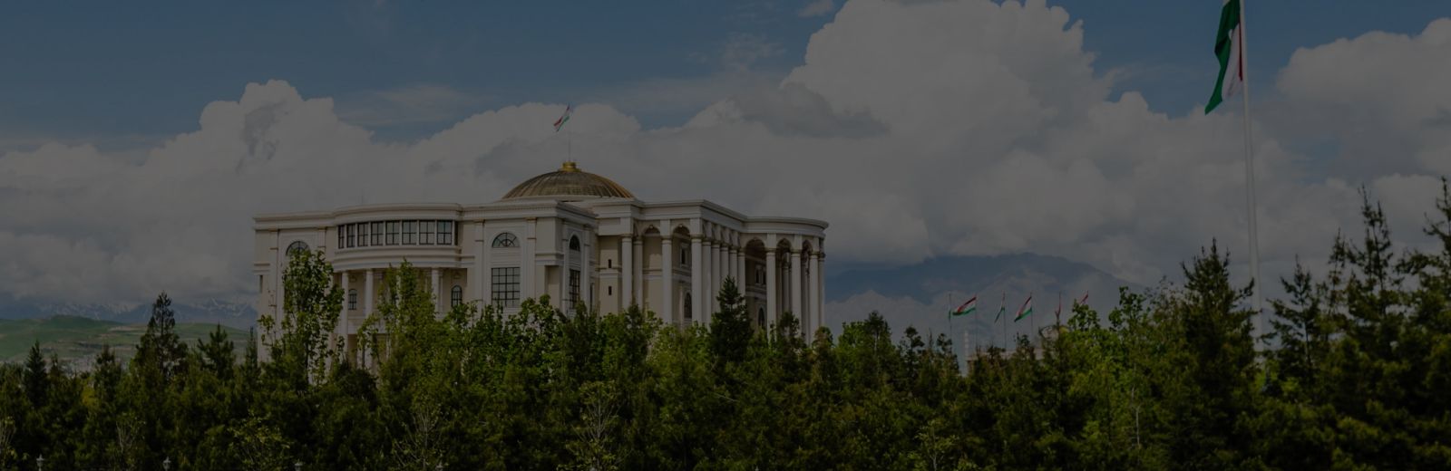 Красивый вид на здание города