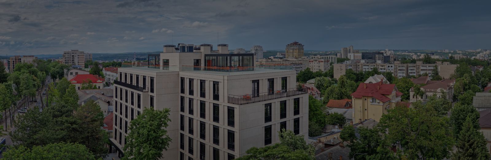 Красивый вид на город