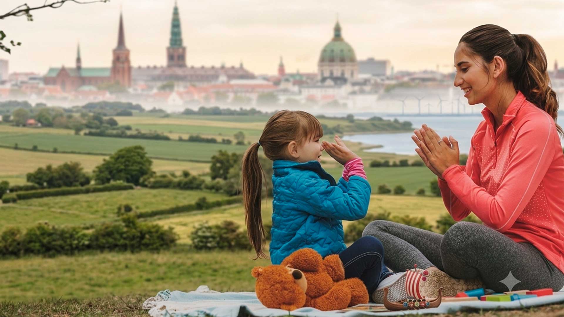 Девушка работает по программе Au Pair в Дании